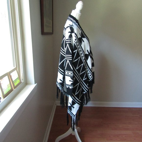 Forever 21 Southwest Open Front Cardigan Sweater M/L - Picture 4 of 4